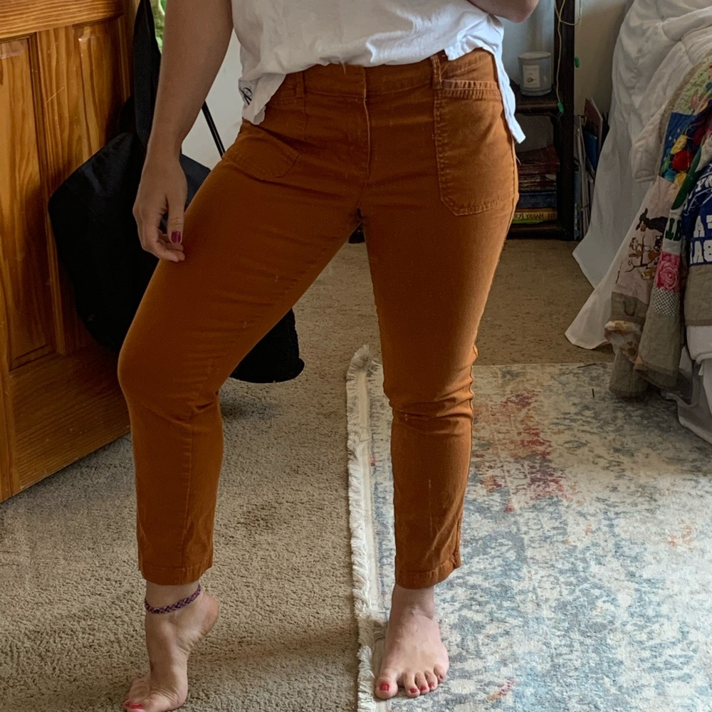 Burnt orange pixie pants